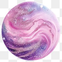 PNG Abstract cosmic galaxy swirl art