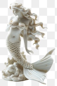 PNG Elegant mermaid sculpture decor