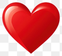 PNG  Glossy red heart illustration