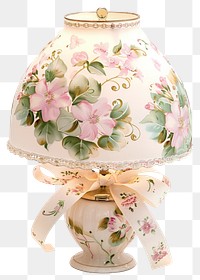 PNG  Floral decorative table lamp