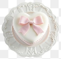 PNG  Elegant heart-shaped cake