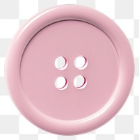 PNG  Pink button with four holes