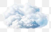 Fluffy white cloud illustration