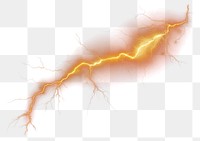 PNG  Dramatic lightning bolt in darkness