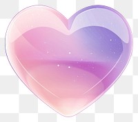 PNG  Gradient heart with glossy effect