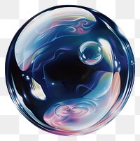 PNG Colorful abstract soap bubble illustration