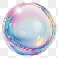 PNG Colorful iridescent soap bubble illustration