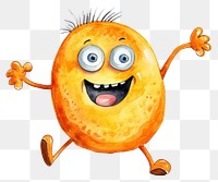 PNG Happy orange cartoon character illustration