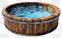 PNG  Wooden hot tub with water