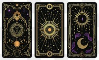 PNG Mystical tarot card designs