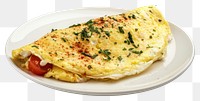 PNG Delicious omelette with herbs