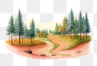 PNG Serene forest path illustration