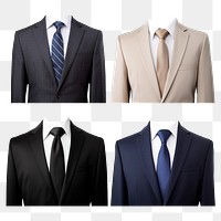 PNG male formal suite set, transparent background