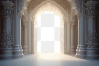 PNG Elegant archway entrance mockup, transparent design