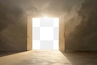 PNG Open door  mockup, transparent design