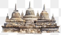 PNG Ancient Buddhist temple illustration