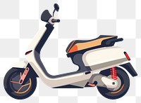 Modern electric scooter illustration