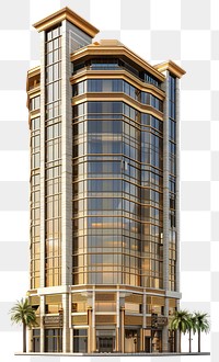 PNG Asian tall luxury condominium architecture building housing.