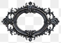 Ornate vintage oval picture frame