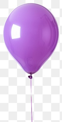 PNG Purple balloon on white background