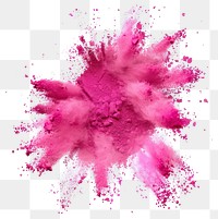 Vibrant pink powder explosion