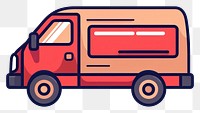 PNG Colorful delivery van illustration