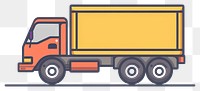 PNG Colorful truck vector illustration