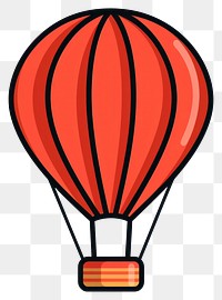 PNG Colorful hot air balloon illustration