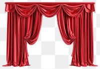 PNG Elegant red theater curtains