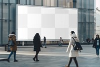 PNG Urban billboard mockup , transparent design