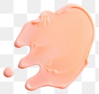 PNG Abstract peach paint splash art