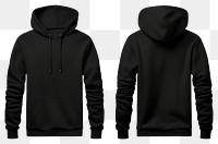 Blank black hoodie mockup clothing apparel sweatshirt.