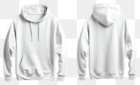 Blank white hoodie mockup clothing apparel sweatshirt.