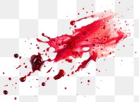 PNG Vibrant red paint splatter art