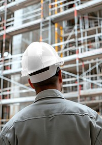 PNG construction hardhat mockup, transparent design