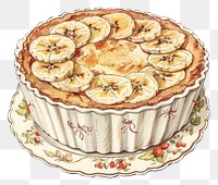 PNG Delicious banana cream pie illustration