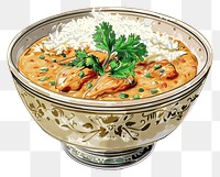 PNG Delicious curry bowl illustration