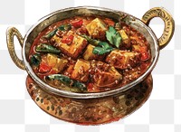 PNG Delicious Indian curry illustration