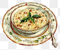 PNG Delicious creamy risotto illustration