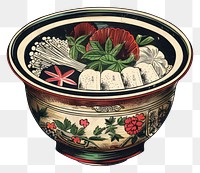 PNG Traditional Japanese ramen bowl illustration