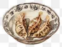 PNG Traditional dumplings in decorative bowl