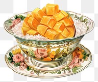 PNG Elegant mango dessert illustration