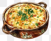 PNG Delicious baked casserole with herbs