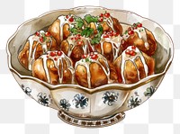 PNG Delicious Japanese takoyaki illustration