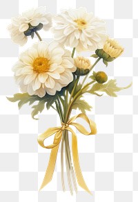 PNG Elegant floral bouquet illustration