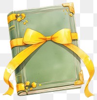 PNG Elegant gift-wrapped book illustration