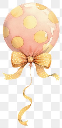 PNG Polka dot balloon illustration