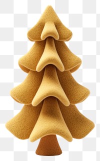 PNG Abstract golden Christmas tree sculpture