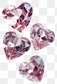 PNG Four floating pink diamonds accessories accessory gemstone.