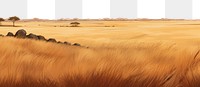 Savanna landscape outdoors horizon. 